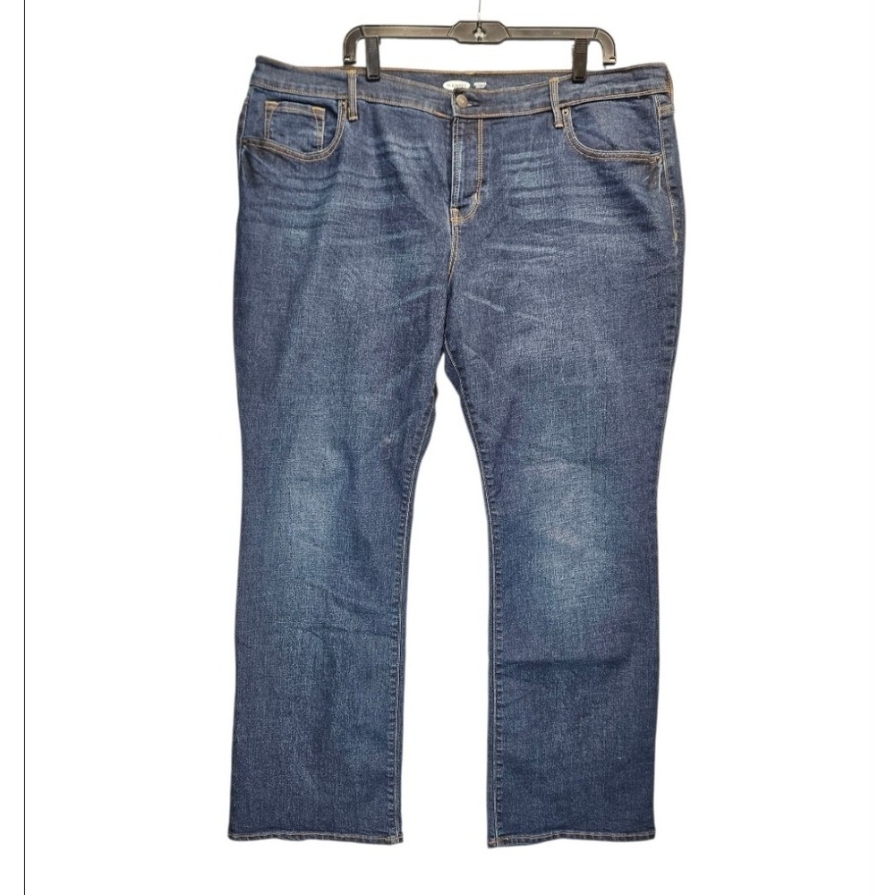 Old Navy Jeans Womens Size 18‎ Short Blue Original Boot Cut Cowgirl Western New